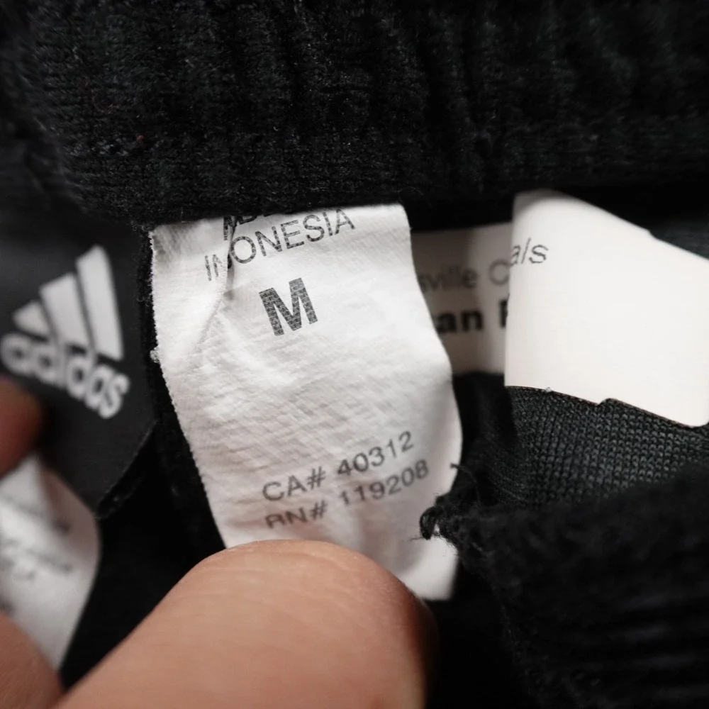 Adidas Pants Mens M Black Track Drawstring WarmUp Jogger‎ Sweatpants Workout Gym